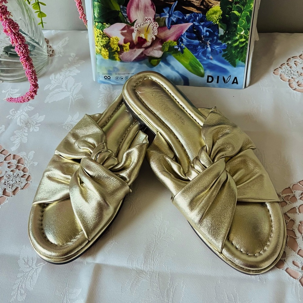 J Crew Gold Women's Slip-On Shoes